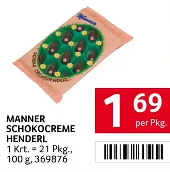 Transgourmet Manner schokocreme henderl Angebot