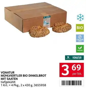 Transgourmet Mühlviertler bio dinkelbrot mit saaten Angebot