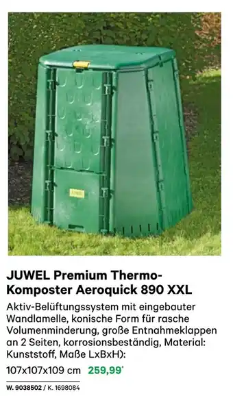 BayWa JUWEL Premium Thermo- Komposter Aeroquick 890 XXL Angebot