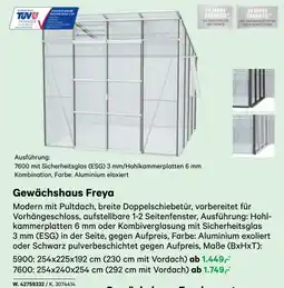 BayWa Gewächshaus Freya Angebot