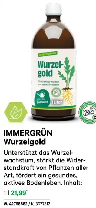 BayWa IMMERGRÜN Wurzelgold Angebot