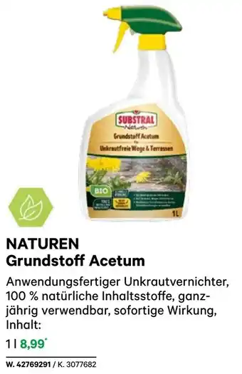 BayWa NATUREN Grundstoff Acetum Angebot