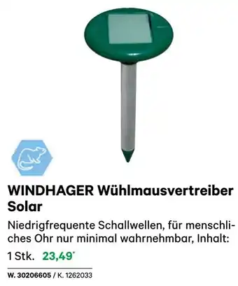 BayWa WINDHAGER Wühlmausvertreiber Solar Angebot