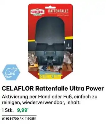 BayWa CELAFLOR Rattenfalle Ultra Power Aktivierung per Hand oder Fuß, einfach zu reinigen, wiederverwendbar, Inhalt: Angebot