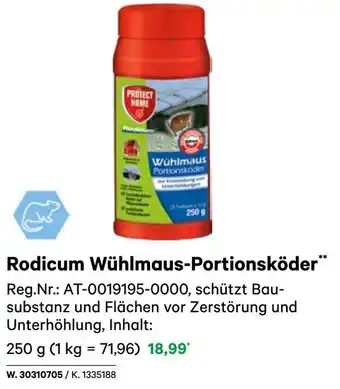 BayWa Rodicum Wühlmaus-Portionsköder Angebot