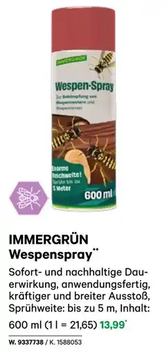 BayWa IMMERGRÜN Wespenspray Angebot