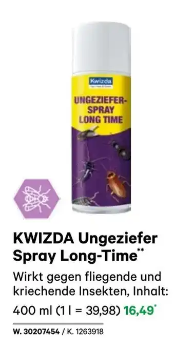 BayWa KWIZDA Ungeziefer Spray Long-Time Angebot