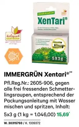 BayWa IMMERGRÜN Xentari Angebot