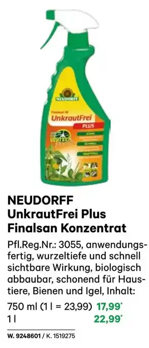 BayWa UnkrautFrei Plus Finalsan Konzentrat Angebot