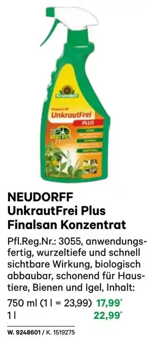 BayWa UnkrautFrei Plus Finalsan Konzentrat Angebot