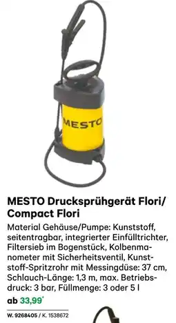 BayWa MESTO Drucksprühgerät Flori/ Compact Flori Angebot