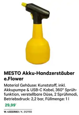 BayWa MESTO Akku-Handzerstäuber e.Flower Angebot