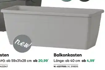 BayWa Balkonkasten Angebot