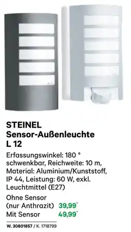 BayWa STEINEL Sensor-Außenleuchte L12 Angebot