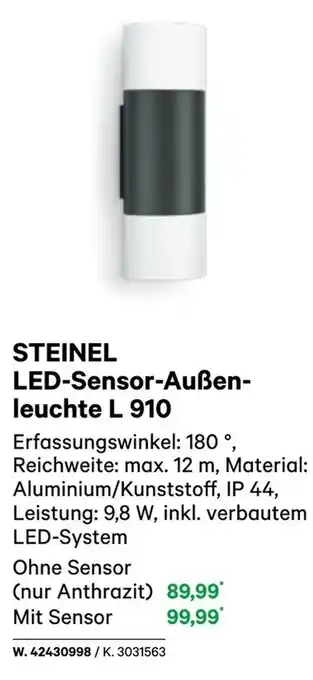 BayWa LED-Sensor-Außen- leuchte L 910 Angebot