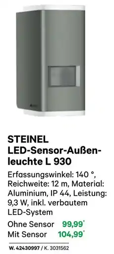 BayWa STEINEL LED-Sensor-Außen- leuchte L 930 Angebot