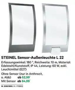 BayWa Sensor-Außenleuchte L 22 Angebot