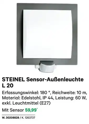 BayWa Sensor-Außenleuchte L 20 Angebot