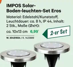 BayWa IMPOS Solar- Boden-leuchten-Set Eros Angebot