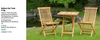 BayWa Balkon-Set Teak Angebot