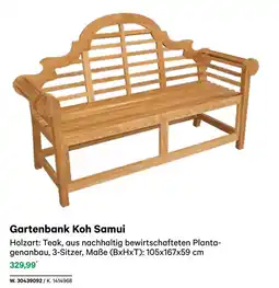 BayWa Gartenbank Koh Samui Angebot