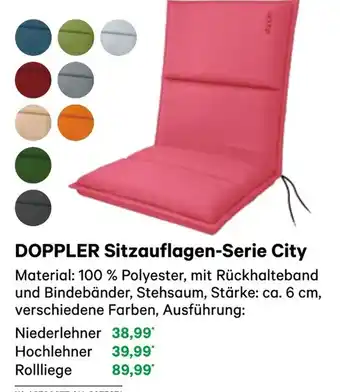 BayWa DOPPLER Sitzauflagen-Serie City Angebot