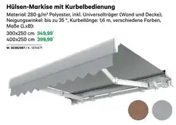 BayWa Hülsen-Markise mit Kurbelbedienung Angebot