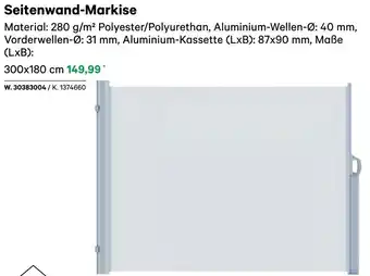 BayWa Seitenwand-Markise Angebot