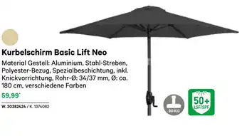 BayWa Kurbelschirm Basic Lift Neo Angebot