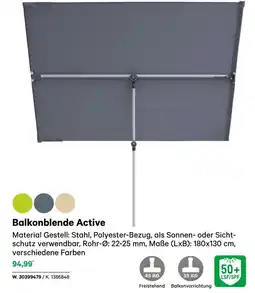 BayWa Balkonblende Active Angebot