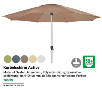 BayWa Kurbelschirm Active Angebot