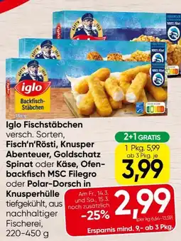 Spar Iglo Fischstäbchen Angebot