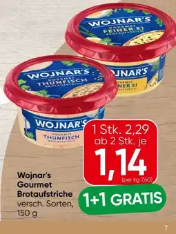 Spar Wojnar's Gourmet Brotaufstriche Angebot