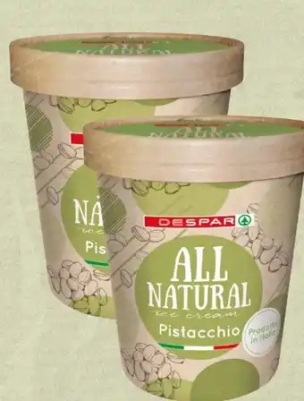 Spar Despar All natural Ice Cream Angebot