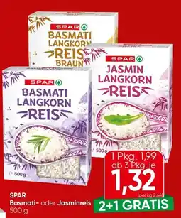 Eurospar Spar Basmati Reis Angebot