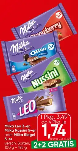 Eurospar Milka Riegel Leo Angebot