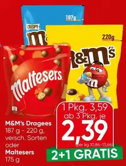 Eurospar M&Ms Dragees Angebot