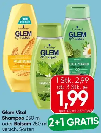 Eurospar Schwarzkopf Glem Vital Shampoo Angebot