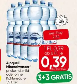 Spar Alpquell Mineralwasser Angebot