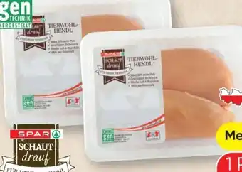 SPAR Gourmet Spar Schaut drauf Tierwohl-Hendl-Filet Angebot