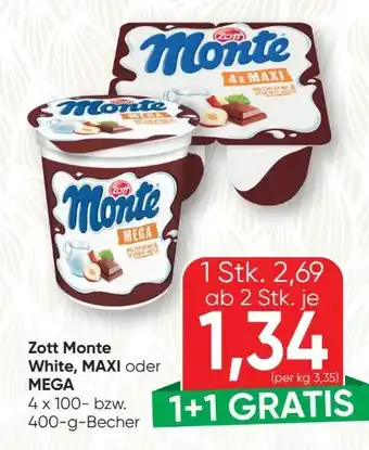 SPAR Gourmet Zott Monte Mega Angebot