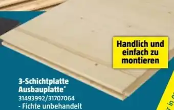 Bauhaus 3-Schichtplatte Ausbauplatte Angebot