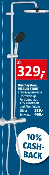 Bauhaus Grohe Duschsystem Vitalio Start Angebot