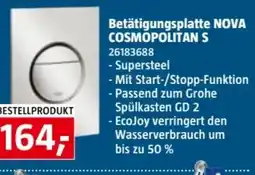 Bauhaus Grohe Betätigungsplatte Nova Cosmopolitan S Angebot