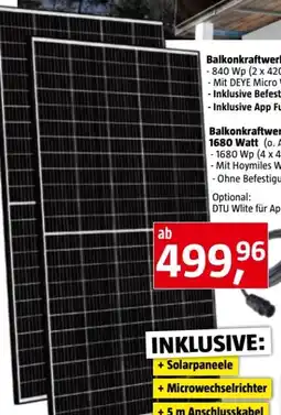 Bauhaus Balkonkraftwerk Angebot