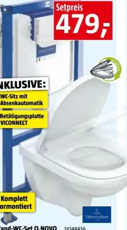 Bauhaus Villeroy & Boch Wand-WC-Set O.Novo Angebot