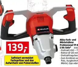 Bauhaus Einhell Akku-Farbund Mörtelrührer TP-MX 18-2 Li BL Solo Angebot