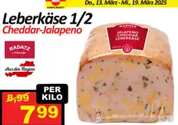 Wurstico Leberkäse 1/2 Cheddar-Jalapeno Angebot