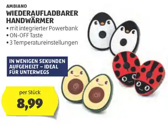 Hofer Wiederaufladbarer handwärmer Angebot