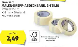 Hofer Maler-krepp-abdeckband, 3-teilig Angebot